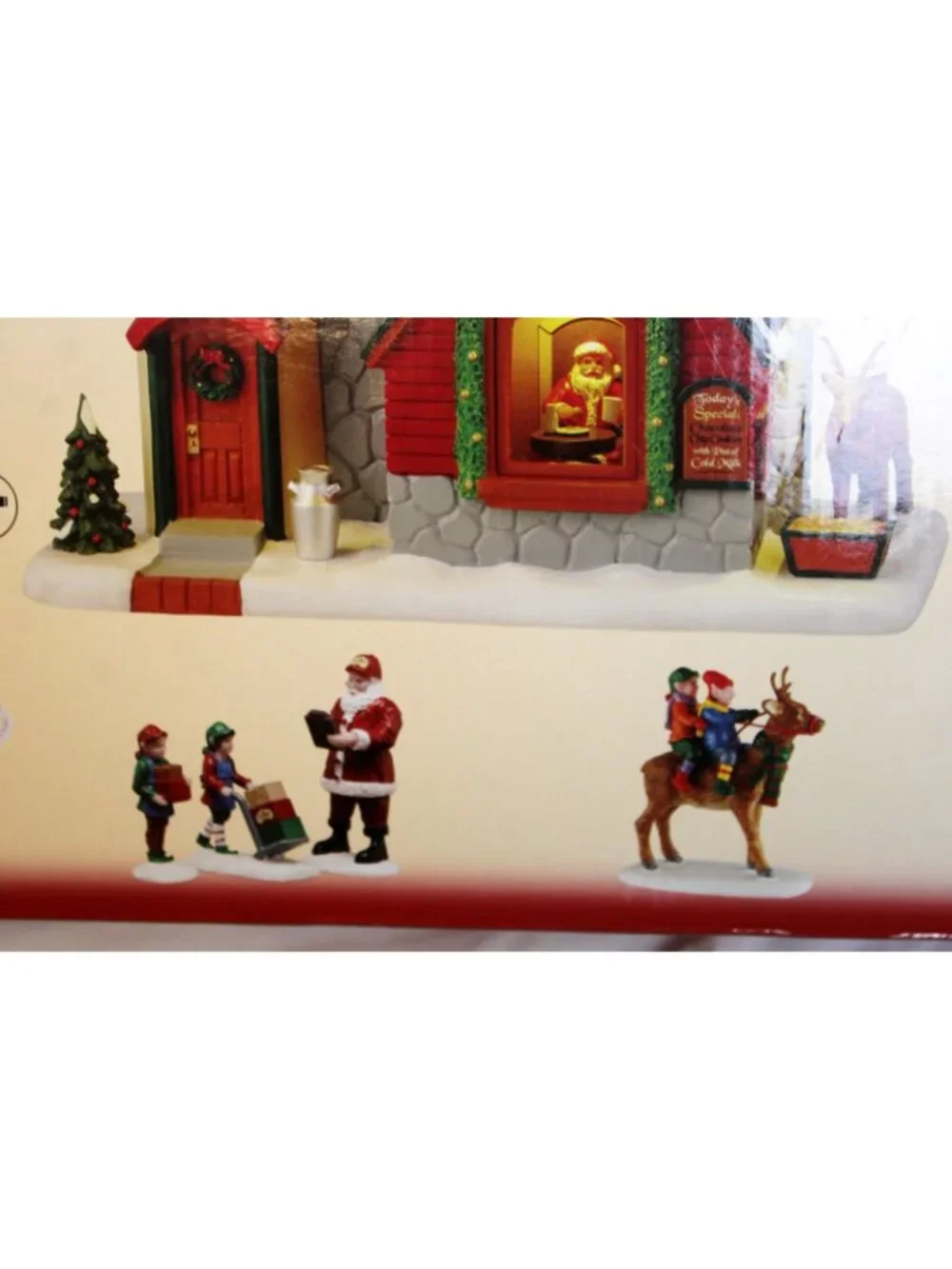 NEW 15pc Lemax Christmas Village Santas Snack Shack #56674 Light 2025
